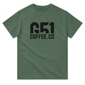 G51 Coffee Co. Black Logo T-shirt Military Green