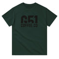 G51 Coffee Co. Black Logo T-shirt Forest Green 