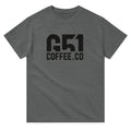 G51 Coffee Co. Black Logo T-shirt Dark Heather